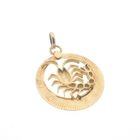 Image 3 of Fabiola gold zodiac sign pendant; Scorpio.