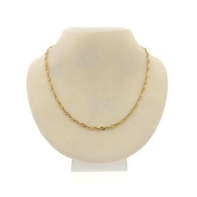 Image 1 of Gold twisted gourmet link chain