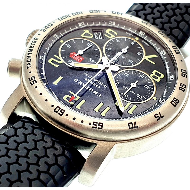 Image 3 of Chopard Mille Miglia; Titanium men's chronograph watch