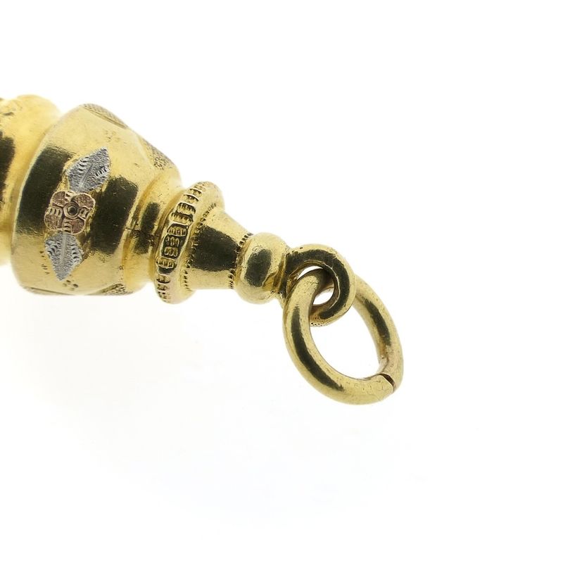 Image 8 of Antique gold pendant with tassels