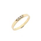 Image 1 of Gold ring with diamond; 0.03 ct.