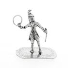 Image 1 of Antique silver statuette of a hoop player
