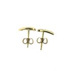 Image 5 of Gold stud earrings with zirconia