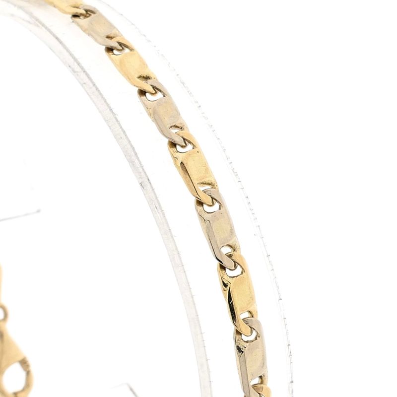 Image 4 of Bicolor gold infinity link bracelet