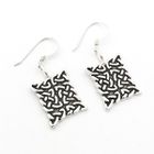 Image 1 of Silver earrings with a fantasy picture