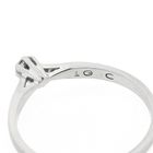Image 9 of White gold solitaire ring with diamond | 0.10 ct.