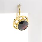 Image 4 of Vintage gold earrings with garnet