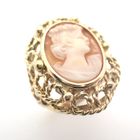 Image 1 of Vintage gold ring with cameo