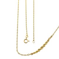 Twisted Link Chain; 14 Karat; 81.5 cm