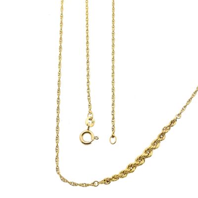 Image 1 of Twisted Link Chain; 14 Karat; 81.5 cm