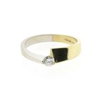 Image 3 of Two-tone gold ring with diamond | 0.17 ct.
