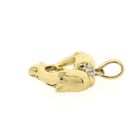 Image 4 of Gold pendant of two dolphins with diamond 0.015 ct.