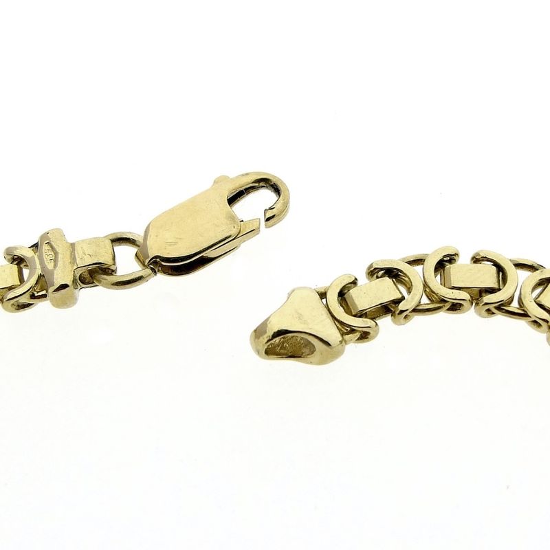 Image 5 of Two-tone gold flat king chain; Exclusive | 64 cm