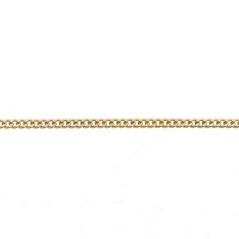 Image 6 of Gold flat gourmet link chain | 60.5