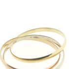 Image 4 of Tricolor gold trinity ring