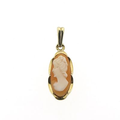 Image 1 of Gold pendant with cameo | Vintage/antique
