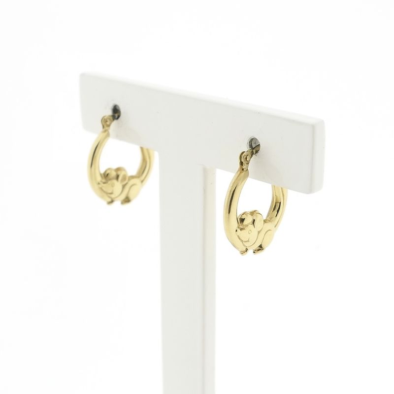 Image 3 of 8-karat mouse earrings | Ø 14 mm