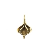 Golden organic pendant