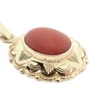 Image 3 of Gold pendant with blood coral | Vintage/antique