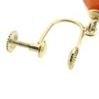 Image 6 of Vintage gold earrings with carnelian