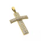 Image 3 of Gold pendant of a cross with zirconia