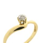 Image 3 of Gold solitaire ring with diamond | 0.02 ct.