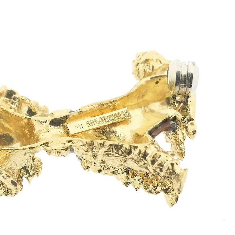 Image 5 of Gold brooch; Poodle