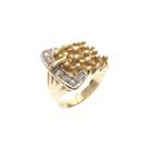 Image 1 of Gold ring as a buckle with zirconia