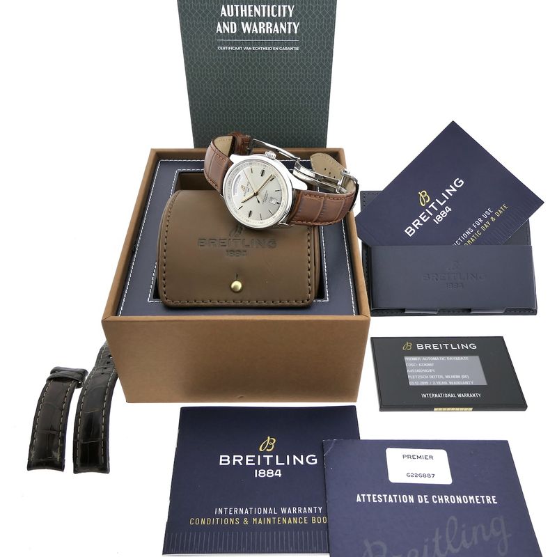 Image 17 of Breitling Premier Day Date A45340; Automatic men's watch