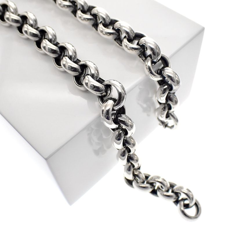 Image 2 of Silver jasseron necklace | 44 cm