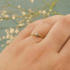 Image 4 of Gold solitaire ring with 0.02 ct. diamond | Desiree