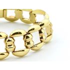 Image 2 of Gold wide link bracelet made of 14 carat gold