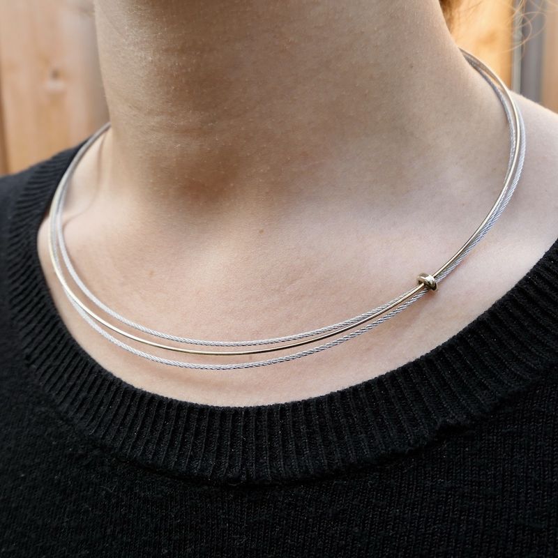 Image 8 of Gold spang necklace | Ø 150 mm