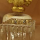 Image 10 of Gold stud earrings with zirconia