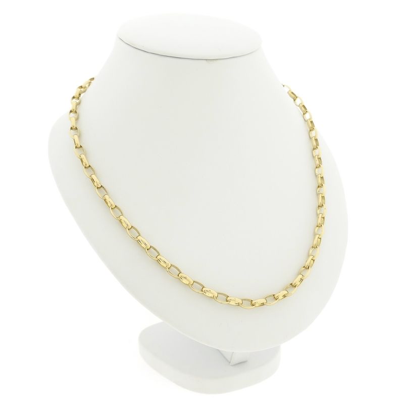 Image 3 of Gold anchor link chain | 45 cm