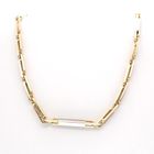 Image 5 of Two-tone gold fantasy link chain