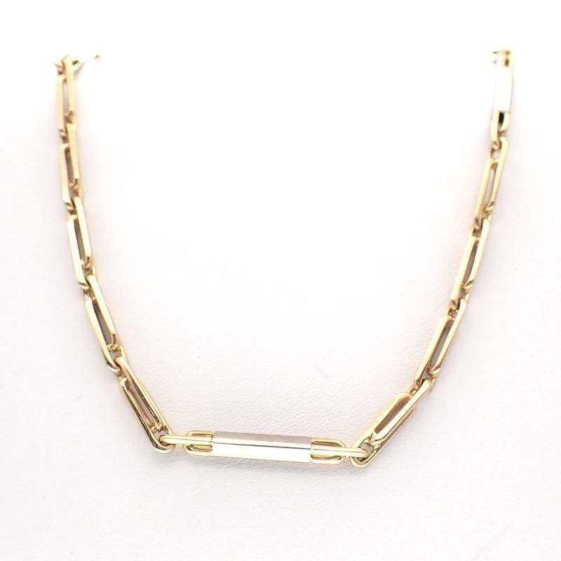 Image 5 of Two-tone gold fantasy link chain