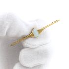 Image 9 of Golden brooch with opal