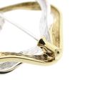 Afbeelding 6 van Bicolor gouden broche met diamanten; 0,06 ct. 