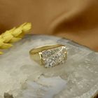 Image 2 of Gold ring with zirconia