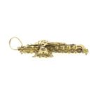 Image 8 of Gold antique pendant of a cross with corpus | INRI