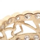 Image 7 of 21 carat gold wide ring set with zirconia