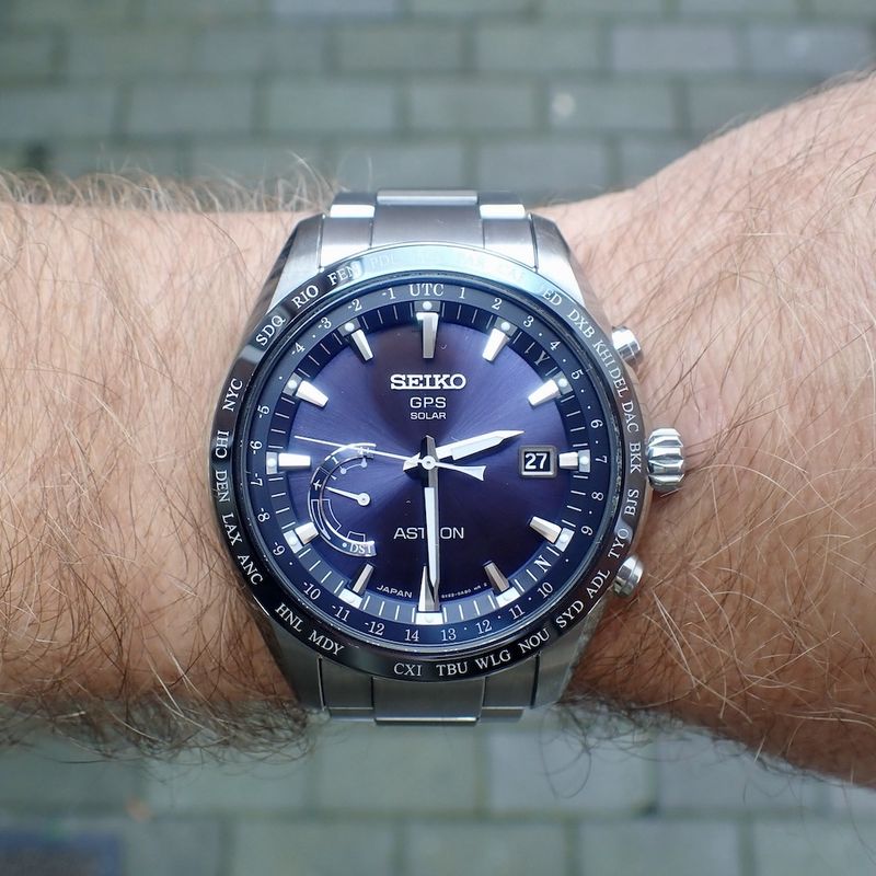 Image 11 of Seiko Astron GPS Solar; Titanium men's watch