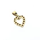 Image 5 of Gold heart pendant with garnet