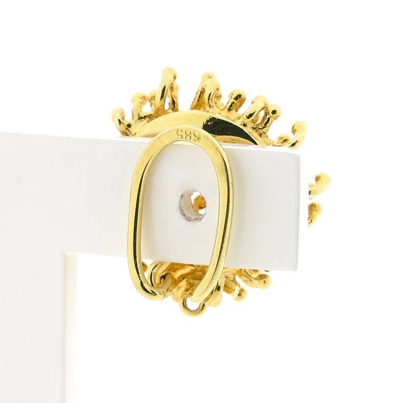 Image 5 of 14K Yellow Gold Clip-On Earrings