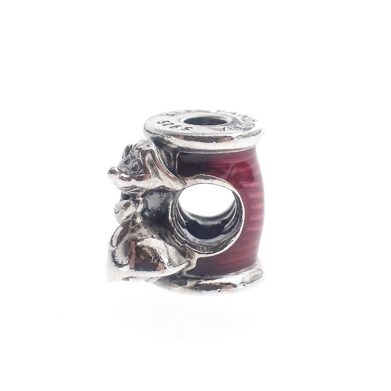 Image 3 of Pandora x Disney charm; Silver; Cinderella Suzy Mouse Needle and Thread