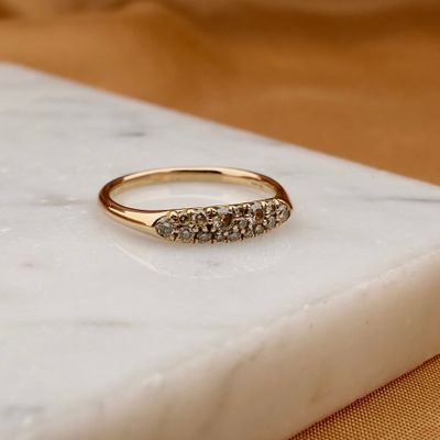 Image 2 of Rose Gold Ring with Diamonds; Approx. 0.28 ct.