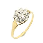 Image 1 of Gold entourage ring with diamond | 0.045 ct.