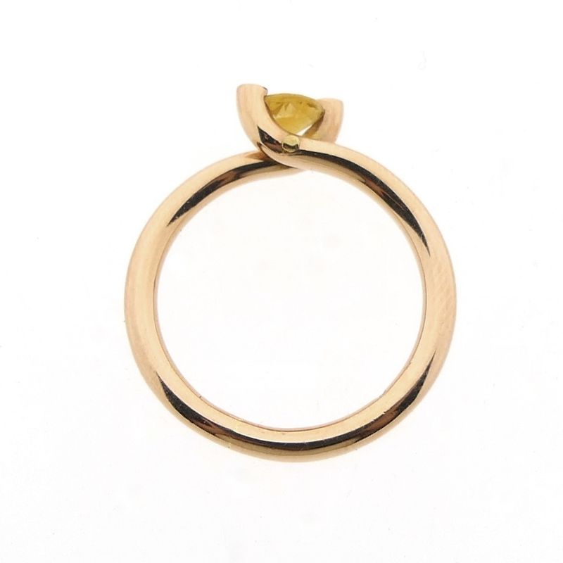 Image 5 of Rose gold ring set with citrine
