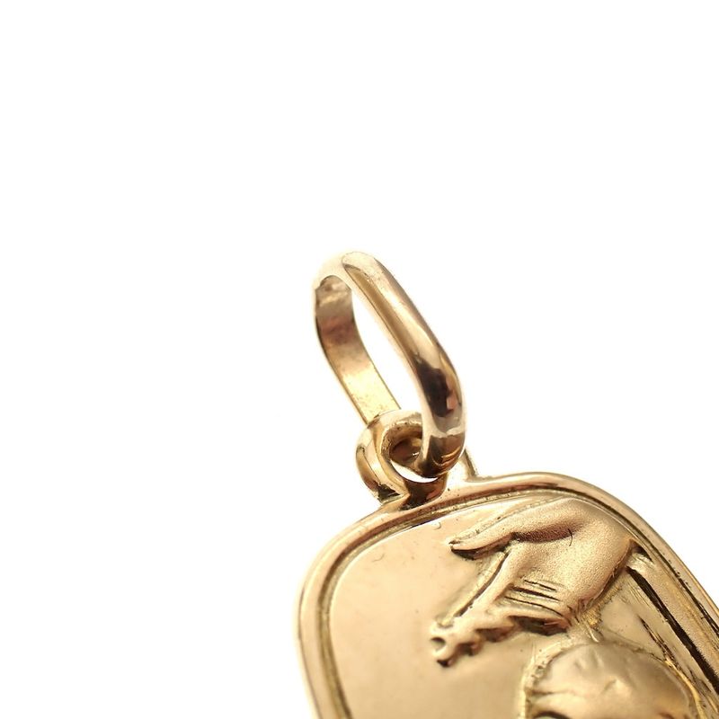 Image 4 of Gold pendant of a child's baptism